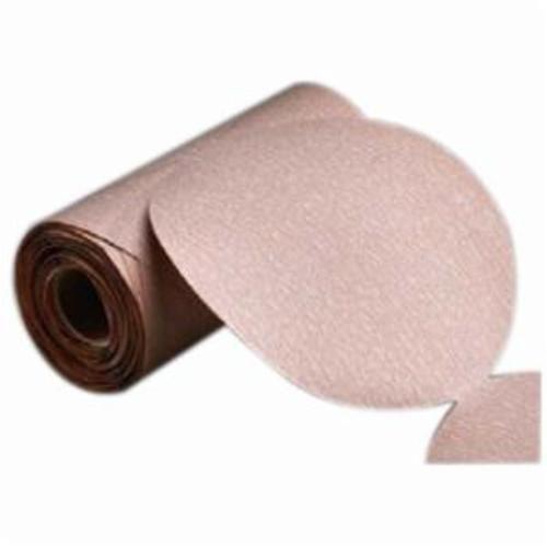 Norton®No-Fil®Adalox® 66261136370 A475 Coated Lightweight Non-Vacuum Abrasive Disc Roll, 3-1/2 in Dia Disc, P280 Grit, Fine Grade, Aluminum Oxide Abrasive, Paper Backing