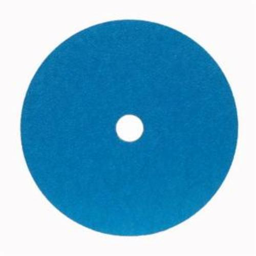 Norton® BlueFire® 66261138584 F826P Heavy Duty Coated Abrasive Disc, 9-1/8 in Dia, 7/8 in Center Hole, 24 Grit, Extra Coarse Grade, Zirconia Alumina Abrasive, Center Mount Attachment