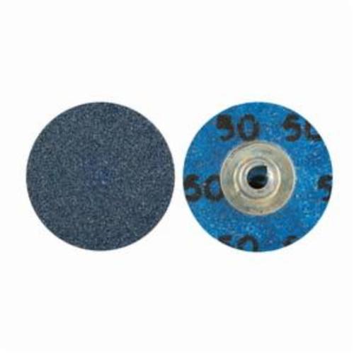 Norton® BlueFire® 66261138620 R884P Coated Abrasive Quick-Change Disc, 1-1/2 in Dia, 80 Grit, Coarse Grade, Zirconia Alumina Abrasive, Type TS (Type II) Attachment
