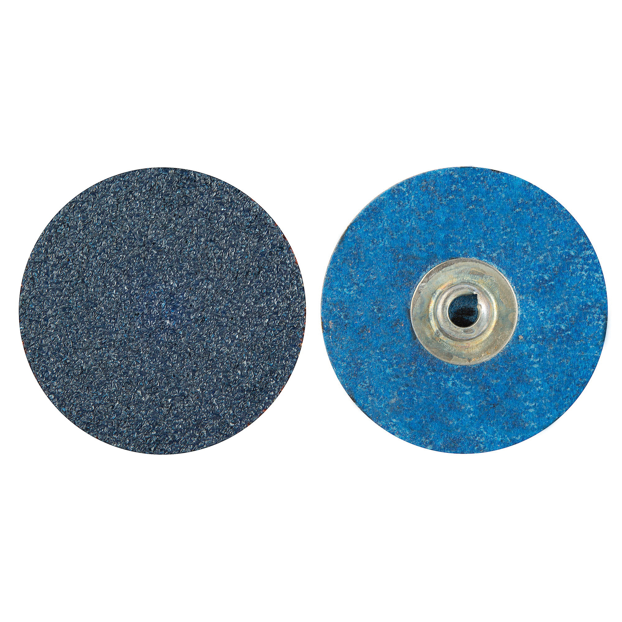 Norton® BlueFire® 66261138633 R884P Coated Abrasive Quick-Change Disc, 2 in Dia, 80 Grit, Coarse Grade, Zirconia Alumina Abrasive, Type TS (Type II) Attachment
