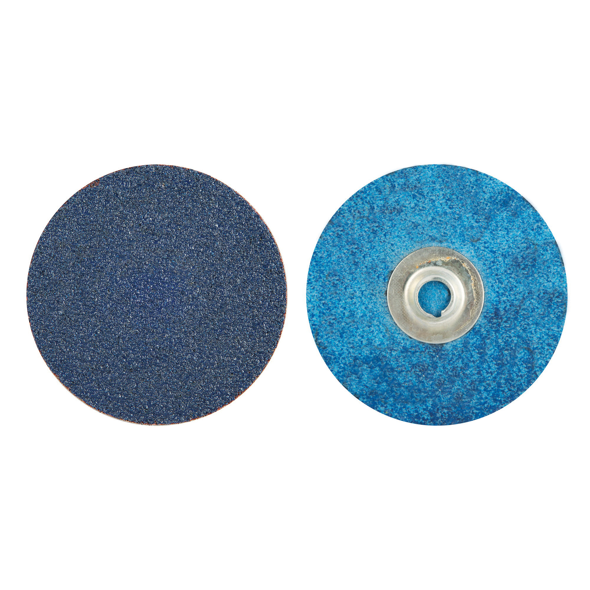 Norton® BlueFire® 66261138660 R884P Coated Abrasive Quick-Change Disc, 3 in Dia, 80 Grit, Coarse Grade, Zirconia Alumina Abrasive, Type TS (Type II) Attachment