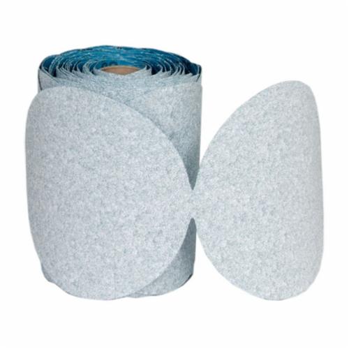 Norton®No-Fil® 66261140510 A975 PSA Coated Abrasive Disc Roll, 6 in Dia Disc, P120 Grit, Medium Grade, Ceramic Alumina Abrasive, Paper Backing