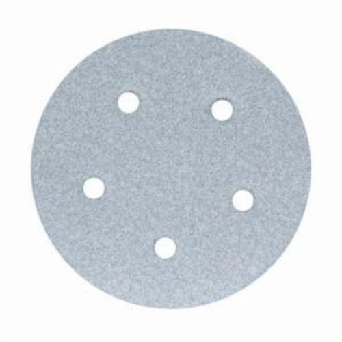 Norton® No-Fil® 66261140517 A975 Hook and Loop Disc, 5 in Dia, P80 Grit, Medium Grade, Ceramic Alumina Abrasive, Latex Paper Backing