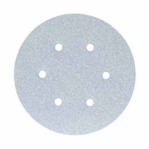 Norton® No-Fil® 66261140527 A975 Hook and Loop Disc, 6 in Dia, P80 Grit, Medium Grade, Ceramic Alumina Abrasive, Latex Paper Backing
