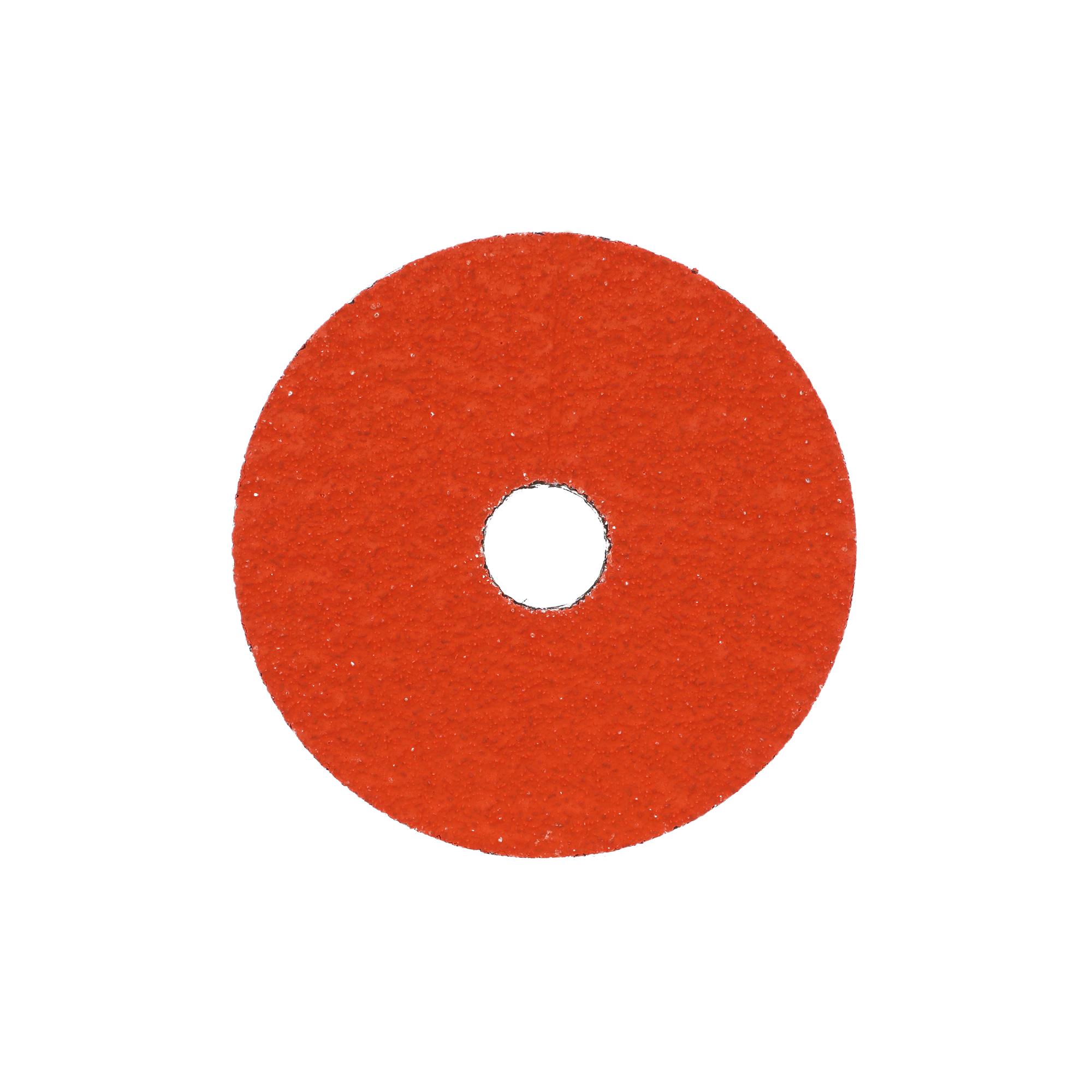 Norton® 66261160034 Grit Fiber Disc, 6 in Dia Disc, 7/8 in Center Hole, 36 Grit, Extra Coarse Grade, Ceramic Alumina Abrasive, Center Mount Attachment