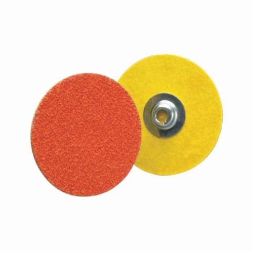 Norton® Blaze® 66261162323 R980P Heavy Duty Coated Abrasive Quick-Change Disc, 2 in Dia, 80 Grit, Coarse Grade, Ceramic Alumina Abrasive, Type TS (Type II) Attachment