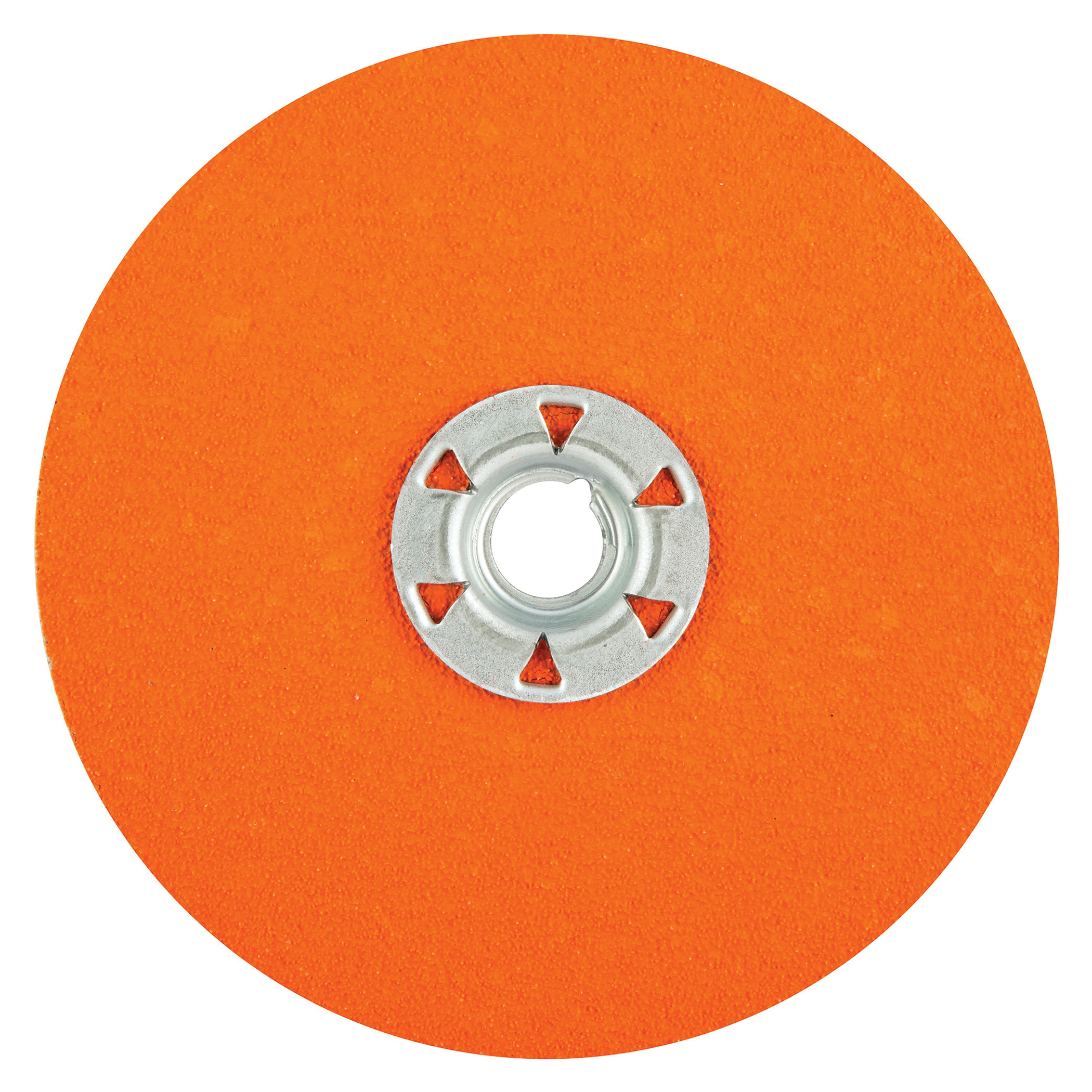 Norton® Blaze® 66261185803 SG F980 Heavy Duty Coated Locking Abrasive Disc, 5 in Dia, 5/8-11 Center Hole, 60 Grit, Coarse Grade, Premium Ceramic Alumina Abrasive, Speed Change Fastener Attachment