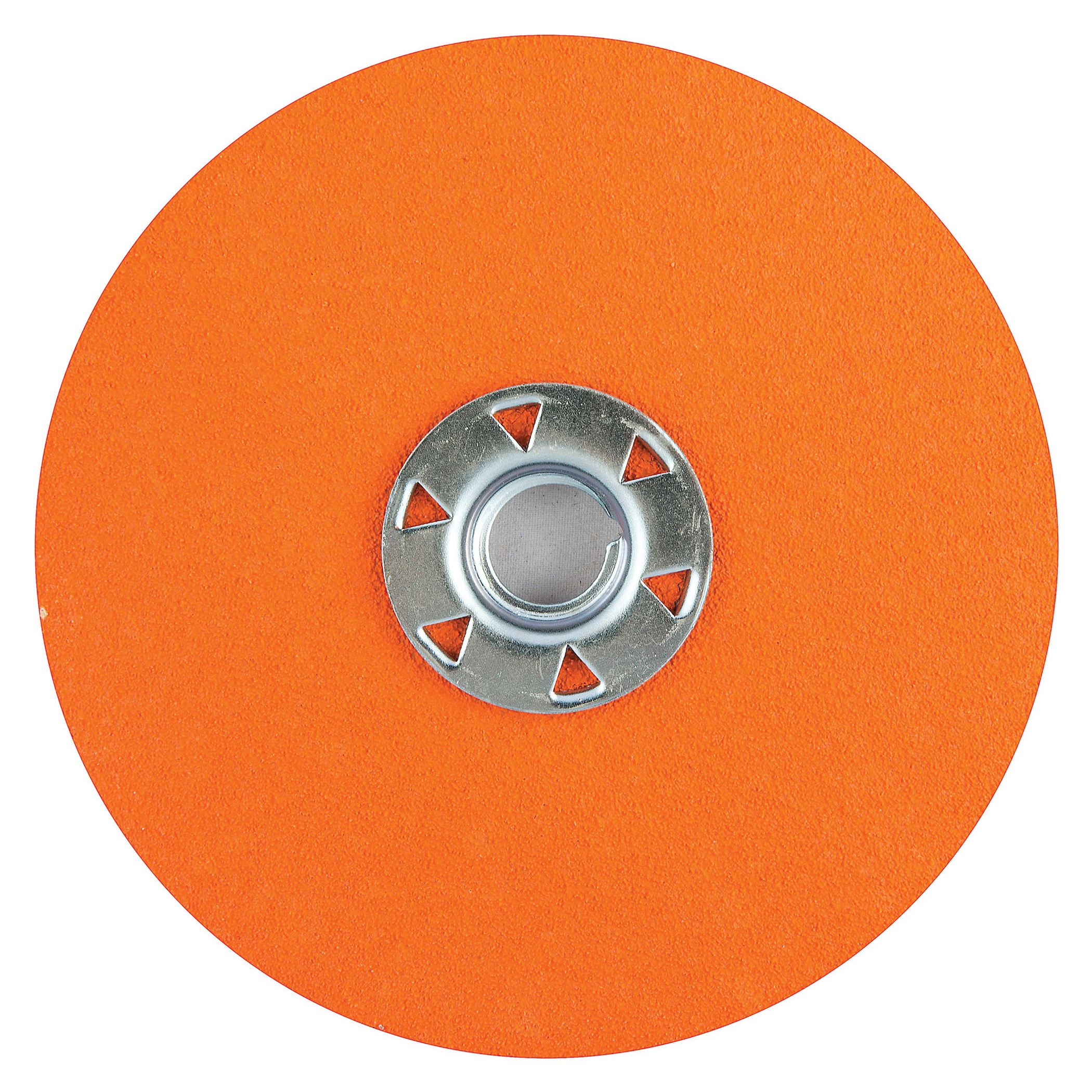 Norton® Blaze® 66623316697 SG F980 Heavy Duty Coated Locking Abrasive Disc, 5 in Dia, 5/8-11 Center Hole, 80 Grit, Coarse Grade, Premium Ceramic Alumina Abrasive, Speed Change Fastener Attachment