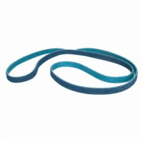 Norton® Bear-Tex® Rapid Prep™ 66623333516 Backstand Flex Low Stretch Narrow Regular Surface Conditioning Non-Woven Abrasive Belt, 3/4 in W x 80 in L, Very Fine Grade, Aluminum Oxide Abrasive, Green