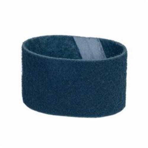 Norton® Bear-Tex® Rapid Prep™ 66623333537 Low Stretch Flex Portable Regular Surface Conditioning Non-Woven Abrasive Belt, 3 in W x 21 in L, Very Fine Grade, Aluminum Oxide Abrasive, Blue