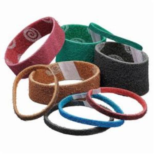 Norton® Bear-Tex® Rapid Prep™ Vortex® 66623333628 Portable Non-Woven Abrasive Belt, 2-3/4 in W x 15-1/2 in L, Coarse Grade, Aluminum Oxide Abrasive, Brown