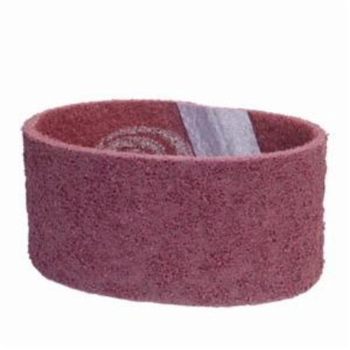 Norton® Bear-Tex® Rapid Prep™ Vortex® 66623335118 Portable Non-Woven Abrasive Belt, 3-1/2 in W x 15-1/2 in L, Medium Grade, Aluminum Oxide Abrasive, Maroon