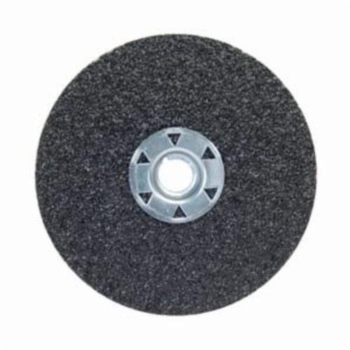 Norton® Neon® 66623395014 F726 Close Coated Heavy Duty Locking Abrasive Disc, 5 in Dia, 5/8-11 Center Hole, 36 Grit, Extra Coarse Grade, Aluminum Oxide/Ceramic Alumina Abrasive, Speed Change Fastener Attachment
