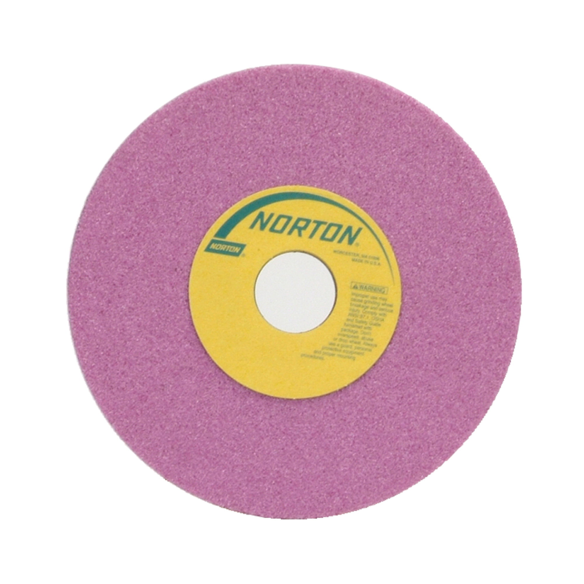 Norton® 69936662909 25A Straight Toolroom Wheel, 7 in Dia x 1/2 in THK, 1-1/4 in Center Hole, 46 Grit, Aluminum Oxide Abrasive