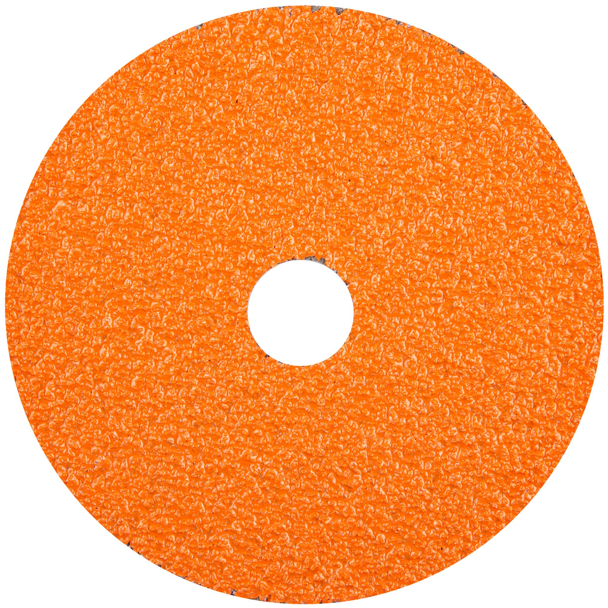 Norton® 69957370197 F970 Sanding Fiber Disc, 5 in Dia Disc, 7/8 in Center Hole, 36 Grit, Extra Coarse Grade, Premium Ceramic Alumina Abrasive