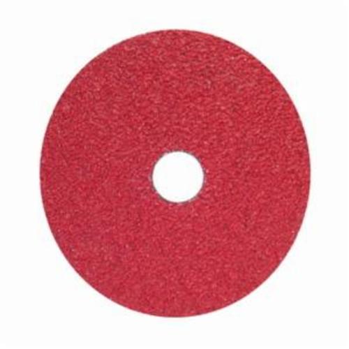 Norton® Red Heat® 77696008400 F981 Close Coated Heavy Duty Abrasive Disc, 4-1/2 in Dia, 7/8 in Center Hole, 24 Grit, Extra Coarse Grade, Ceramic Alumina Abrasive, Center Mount Attachment
