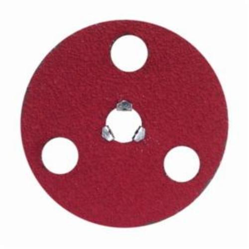 Norton® AVOS® Red Heat® Speed-Lok® 77696008471 F981S Heavy Duty Quick-Change Coated Abrasive Disc, 5 in Dia Disc, 5/8-11 Center Hole, 24 Grit, Extra Coarse Grade, Ceramic Alumina Abrasive, Speed-Lok Fastener Attachment