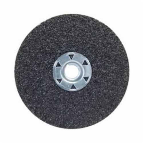 Norton® Neon® 77696009702 F726 Close Coated Heavy Duty Locking Abrasive Disc, 4-1/2 in Dia, 5/8-11 Center Hole, 24 Grit, Extra Coarse Grade, Aluminum Oxide/Ceramic Alumina Abrasive, Speed Change Fastener Attachment