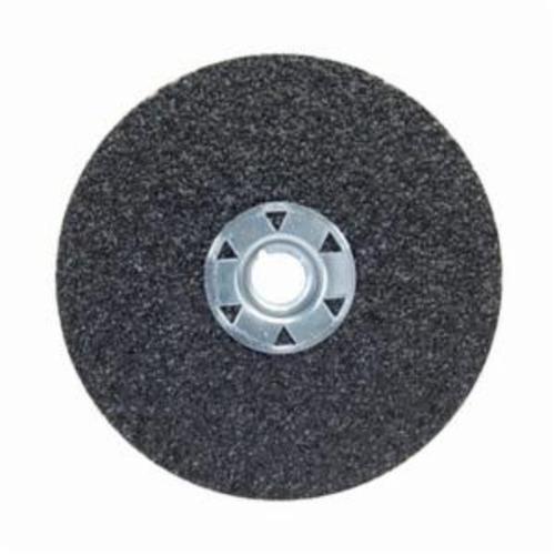 Norton® Neon® 77696009703 F726 Close Coated Heavy Duty Locking Abrasive Disc, 4-1/2 in Dia, 5/8-11 Center Hole, 36 Grit, Extra Coarse Grade, Aluminum Oxide/Ceramic Alumina Abrasive, Speed Change Fastener Attachment