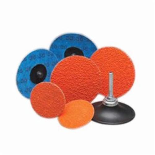 Norton® Blaze® 77696090140 F980 Heavy Duty Quick-Change Coated Abrasive Disc, 3 in Dia, 24 Grit, Extra Coarse Grade, Premium Ceramic Alumina Abrasive, Type TR (Type III) Attachment