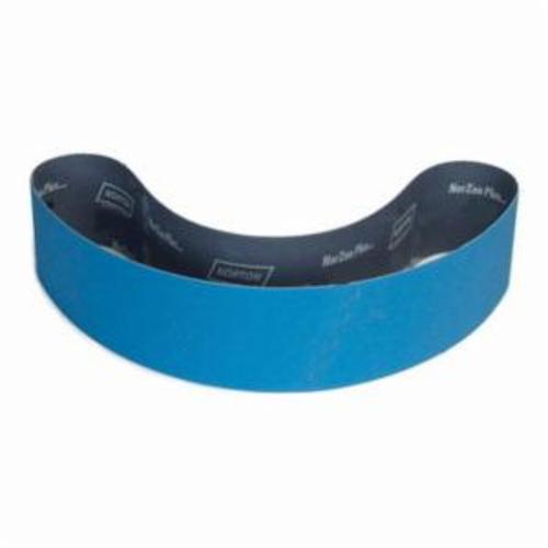 Norton® BlueFire® 78072700001 R823P Narrow Coated Abrasive Belt, 1 in W x 42 in L, 220 Grit, Very Fine Grade, Zirconia Alumina Abrasive, Polyester Backing