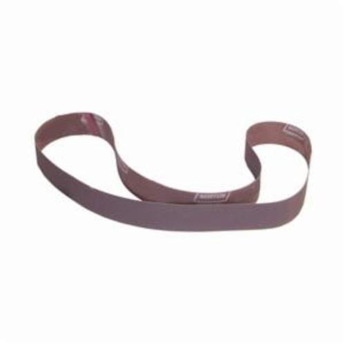 Norton® Metalite® 78072721335 R228 Narrow Coated Abrasive Belt, 2 in W x 72 in L, 36 Grit, Extra Coarse Grade, Aluminum Oxide Abrasive, Cotton Backing