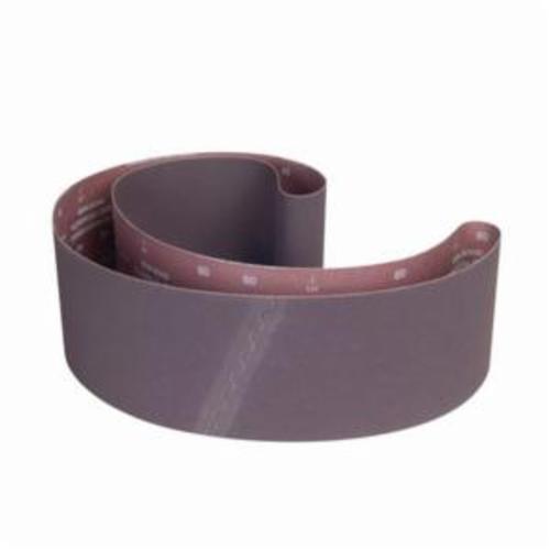 Norton® Metalite® 78072728936 R228 Narrow Coated Abrasive Belt, 6 in W x 89 in L, 80 Grit, Coarse Grade, Aluminum Oxide Abrasive, Cotton Backing
