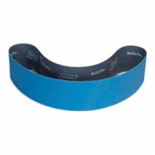 Norton® BlueFire® 78072732136 R823P Narrow Coated Abrasive Belt, 4 in W x 90 in L, 60 Grit, Zirconia Alumina Abrasive, Polyester Backing
