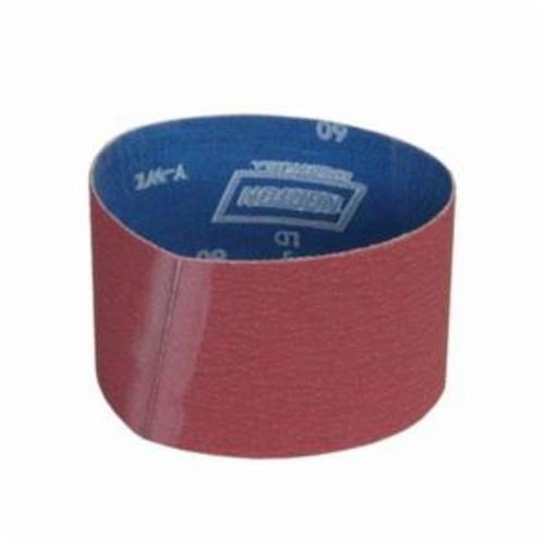 Norton® Metalite® 78072762559 R228 Narrow Portable Coated Abrasive Belt, 2 in W x 30 in L, 80 Grit, Coarse Grade, Aluminum Oxide Abrasive, Cotton Backing