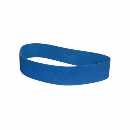 Norton® BlueFire® 78072780491 R823P Narrow Coated Abrasive Belt, 2 in W x 36 in L, 60 Grit, Coarse Grade, Zirconia Alumina Abrasive, Polyester Backing
