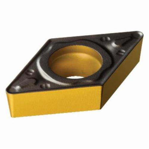 Sandvik Coromant 6709538 CoroTurn® 107 Turning Insert, ANSI Code: DCMT 3(2.5)3-PR 4305, DCMT Insert, Material Grade: K, P, 3(2.5)3 Insert, Diamond Shape, 11 Seat, Positive Rake, Neutral Cutting, For Use On Cast Iron and Steel, Carbide