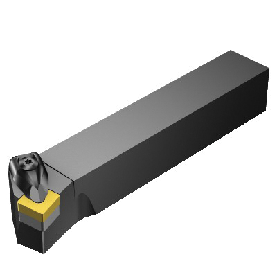 Sandvik Coromant 5732293 T-Max P Turning Shank Tool, ANSI Code: DSKNL 2525M 12, DSKNR/L Tool Holder, SNMG 12 04 08 Insert, Left Hand Cutting, 0.9842 in H x 0.9842 in W Rectangle Shank, 15 deg Lead Angle, -6 deg Rake, 6.0255 in OAL