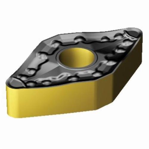 Sandvik Coromant 6709510 T-Max® P Turning Insert, ANSI Code: DNMM 443-PR 4305, DNMM Insert, Material Grade: K, P, 443 Insert, Rhombic Shape, 15 Seat, Negative Rake, Neutral Cutting, For Use On Cast Iron and Steel, Carbide, Manufacturer's Grade: 4305