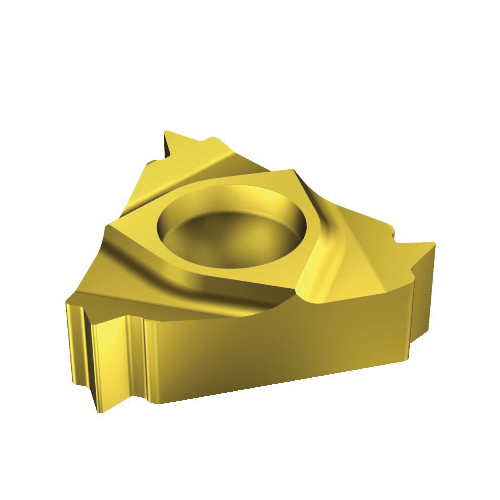 Sandvik Coromant 5741968 T-Max® U-Lock Threading Insert, ANSI Code: R166.0L-11MM01-075 1020, R166.0L Insert, Triangular Shape, Internal Thread, Metric Thread, 0.75 mm Pitch, Right Hand Cutting, Manufacturer's Grade: 1020, Material Grade: H, K, M, N, P, S