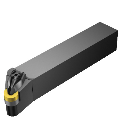 Sandvik Coromant 5733678 T-Max P Turning Shank Tool, ANSI Code: DRSNR 3232P 19, DRSNR/L Tool Holder, RNMG 19 06 00 Insert, Right Hand Cutting, 1.2598 in H x 1.2598 in W Rectangle Shank, -6 deg Rake, 6.6929 in OAL