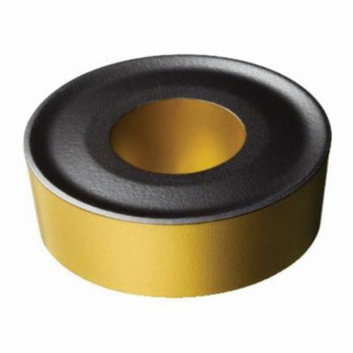 Sandvik Coromant 6532152 T-Max® P 1-Sided Turning Insert, ANSI Code: RCMX 16 06 00 4325, RCMX Insert, Material Grade: K, P, 160600 Insert, Round Shape, 06 Seat, Negative Rake, Neutral Cutting, For Use On Cast Iron and Steel, Carbide
