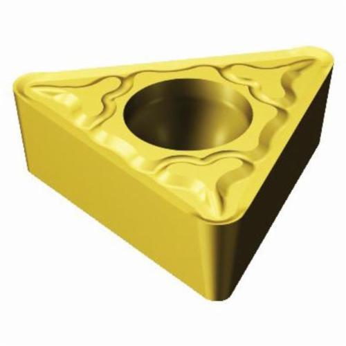 Sandvik Coromant 5752829 CoroTurn® 107 Turning Insert, ANSI Code: TCMT 3(2.5)1-KM 3005, TCMT Insert, Material Grade: K, 3(2.5)1 Insert, Triangular Shape, 16 Seat, Positive Rake, Neutral Cutting, For Use On Cast Iron, Carbide, Manufacturer's Grade: 3005