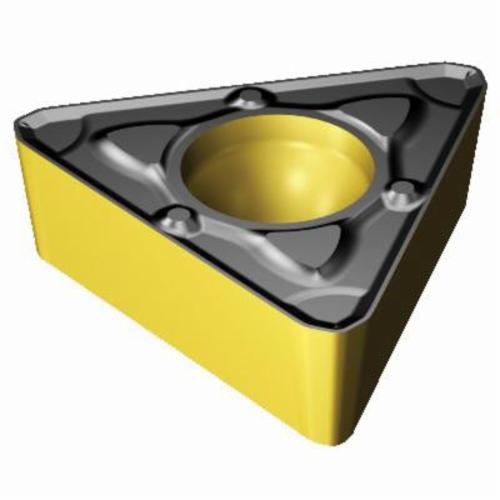 Sandvik Coromant 6612490 CoroTurn® 107 Basic Shape Turning Insert, ANSI Code: TCMX 222-WM 4315, TCMX Insert, Material Grade: K, P, 222 Insert, Triangular Shape, 11 Seat, Positive Rake, Neutral Cutting, For Use On Cast Iron and Steel, Carbide
