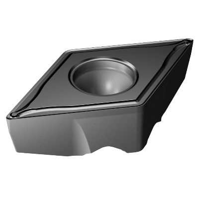Sandvik Coromant 5755216 CoroTurn® TR 1-Sided Basic Shape Turning Insert, ANSI Code: TR-DC1304-F 1105, TR-DC Insert, Material Grade: M, S, 1304 Insert, Rhombic Shape, 13 Seat, Positive Rake, Neutral Cutting, Carbide, Manufacturer's Grade: 1105