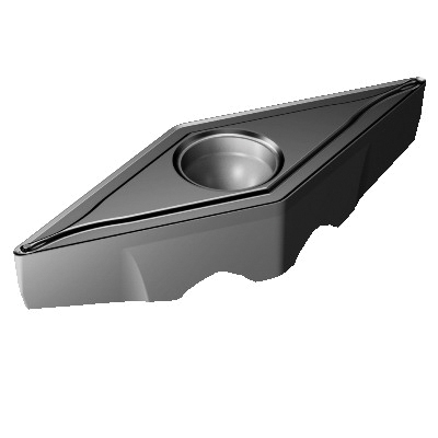 Sandvik Coromant 5755519 CoroTurn® TR 1-Sided Basic Shape Turning Insert, ANSI Code: TR-VB1308-F 1105, TR-VB Insert, Material Grade: M, S, 1308 Insert, Rhombic Shape, 13 Seat, Positive Rake, Neutral Cutting, Carbide, Manufacturer's Grade: 1105