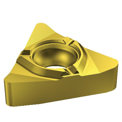 Sandvik Coromant 5758106 CoroThread® 266 Threading Insert, ANSI Code: 266RL-22RN01F040E 1020, 266RL Insert, Triangular Shape, 4 TPI, Internal Thread, Round Thread, Right Hand Cutting, Manufacturer's Grade: 1020, Material Grade: H, K, M, N, P, S