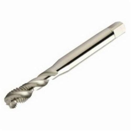 Sandvik Coromant 6181317 CoroTap™ 300 E195 Spiral Flute Tap, Right Hand Cutting, M10x1.5 Thread, Semi-Bottoming Chamfer, Right Hand Flute Direction, 3 Flutes, Uncoated, HSS-E