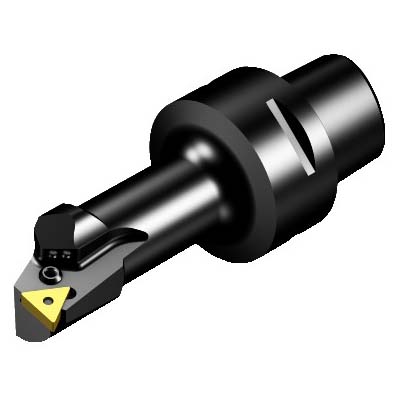 Sandvik Coromant 6188672 T-Max® P Cutting Unit Head With Precision Coolant, C4 System, 80 mm L Head/Projection, Left Hand Cutting, Insert Compatibility: TNMG 110304, 104 mm OAL, Internal