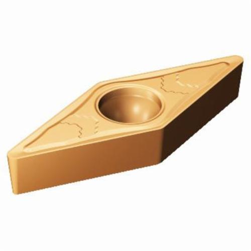 Sandvik Coromant 6198185 CoroTurn® 107 1-Sided Basic Shape Turning Insert, ANSI Code: VBMT 331-SMC 1115, VBMT Insert, Material Grade: S, 331 Insert, Diamond Shape, 16 Seat, Positive Rake, Neutral Cutting, For Use On Heat Resistant Super Alloys, Carbide