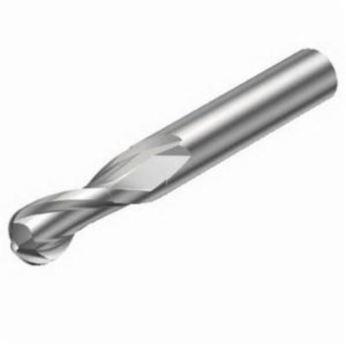 Sandvik Coromant 6259973 CoroMill® Plura Ball Nose End Mill, 0.157 in Dia Cutter, 0.275 in Length of Cut, 1 Flutes, 0.157 in Dia Shank, 1.968 in OAL, Uncoated