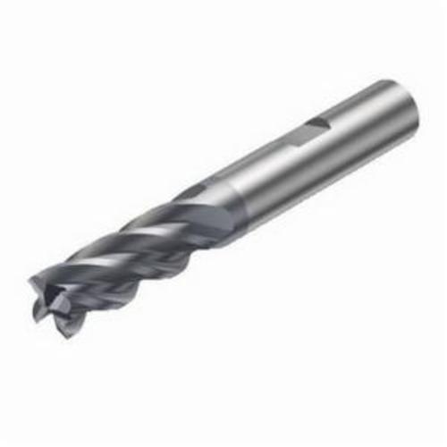 Sandvik Coromant 6260108 CoroMill® Plura Square Shoulder End Mill, 0.393 in Dia Cutter, 0.866 in Length of Cut, 4 Flutes, 0.393 in Dia Shank, 2.834 in OAL, PVD Coated