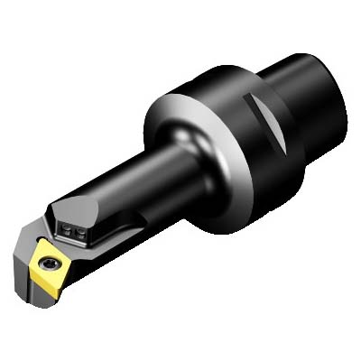 Sandvik Coromant 6404578 CoroTurn® 107 Cutting Unit Head With Precision Coolant, C4 System, 80 mm L Head/Projection, Right Hand Cutting, Insert Compatibility: DCMT 070204, 104 mm OAL, Internal
