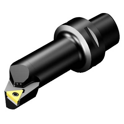 Sandvik Coromant 6404592 CoroTurn® 107 Cutting Unit Head With Precision Coolant, C4 System, 90 mm L Head/Projection, Left Hand Cutting, Insert Compatibility: TCMT 16T308, 114 mm OAL, Internal