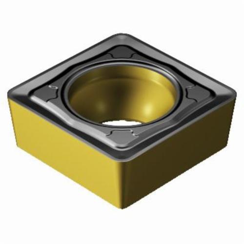 Sandvik Coromant 6612515 CoroTurn® 107 Turning Insert, ANSI Code: SCMT 3(2.5)1-PMC 4315, SCMT Insert, Material Grade: K, P, 3(2.5)1 Insert, Squared Shape, 09 Seat, Positive Rake, Neutral Cutting, For Use On Cast Iron and Steel, Carbide