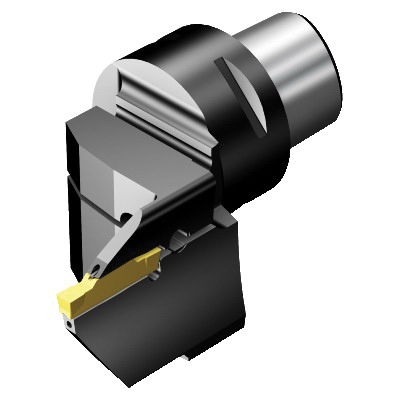 Sandvik Coromant 6798889 CoroCut® 1-2 Modular Grooving Cutting Unit Head With Through Coolant, C4 System, Left Hand Cutting, C4-LF123 Modular Head, N123G2 Insert, Insert Compatibility: N123G2-0300-0003-TF